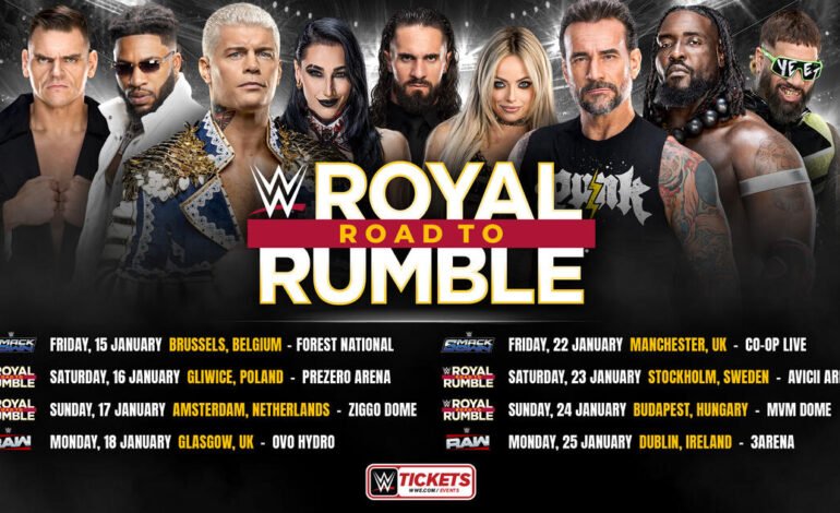 WWE anuncia la gira europea “Road To Royal Rumble”