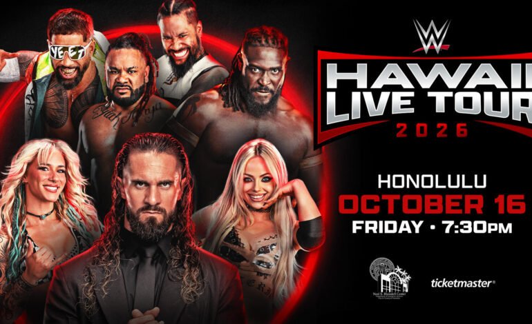 WWE regresa a Hawái como parte de su live tour 2026