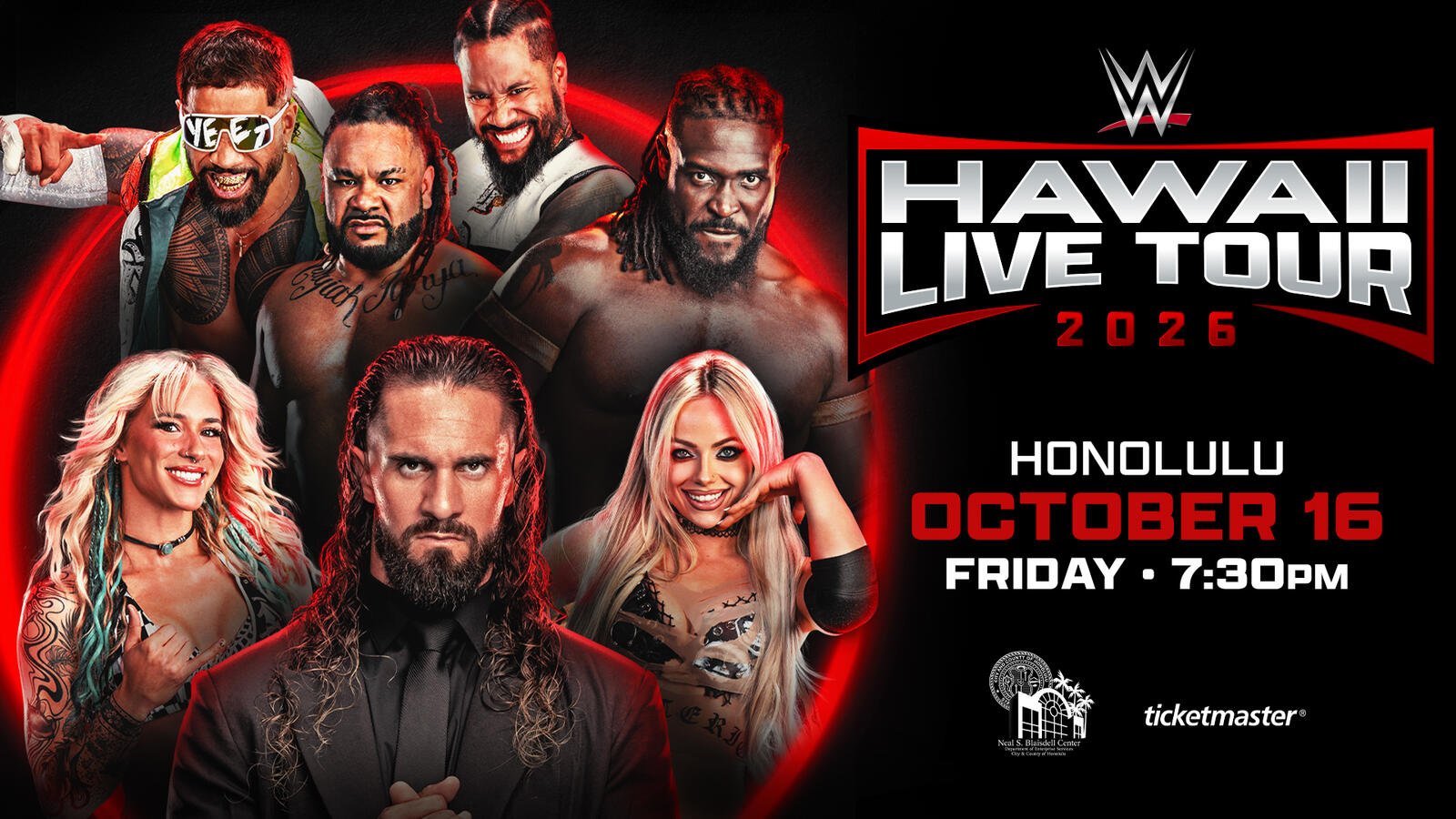 WWE regresa a Hawái como parte de su live tour 2026