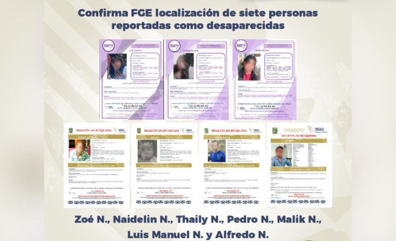 Fiscalía de Puebla localiza a siete personas reportadas como desaparecidas