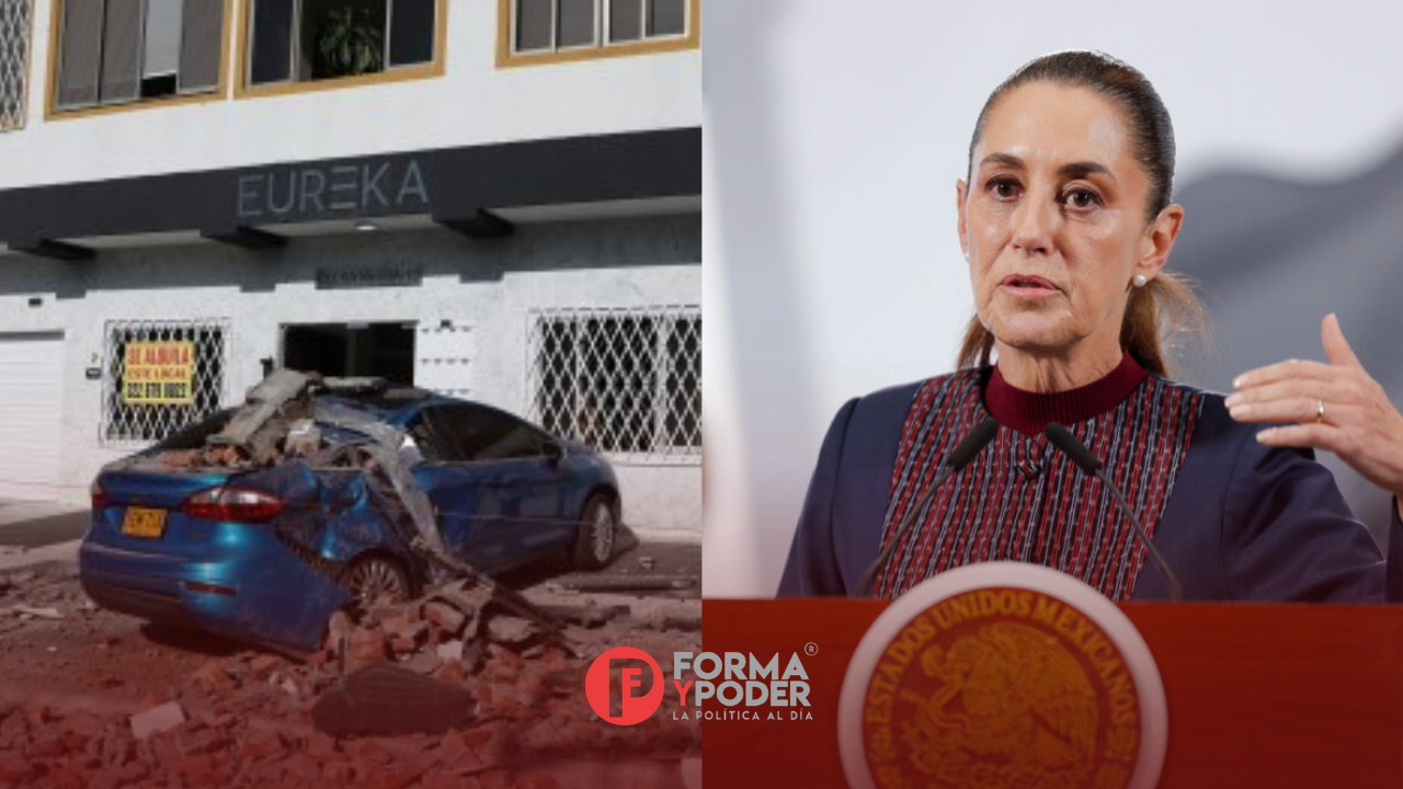 Confirma Sheinbaum muerte de dos mexicanos tras terremoto en Colombia