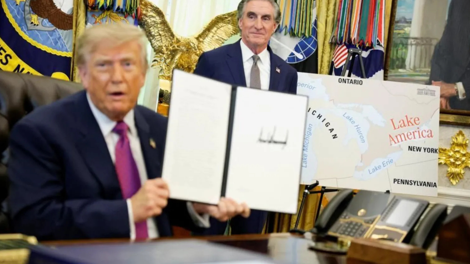 Trump decreta renombrar el lago Ontario como «lago América» en medio de una guerra comercial con Canadá