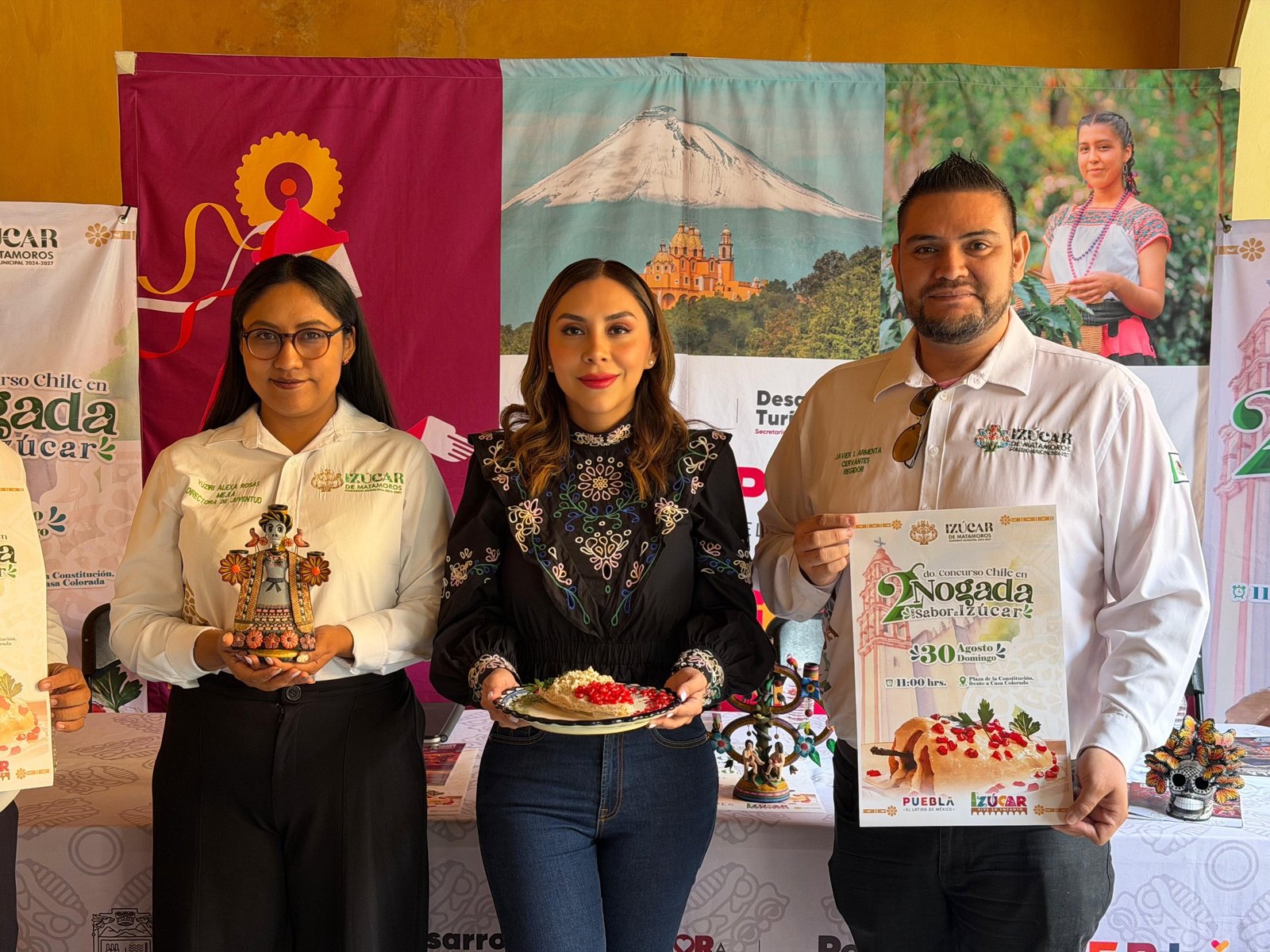 Presentan el Segundo Concurso de Chile en Nogada en Izúcar de Matamoros