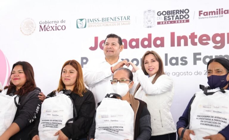 Encabeza Alejandro Armenta entrega de apoyos para rehabilitación de sedes CAIC y CECADE