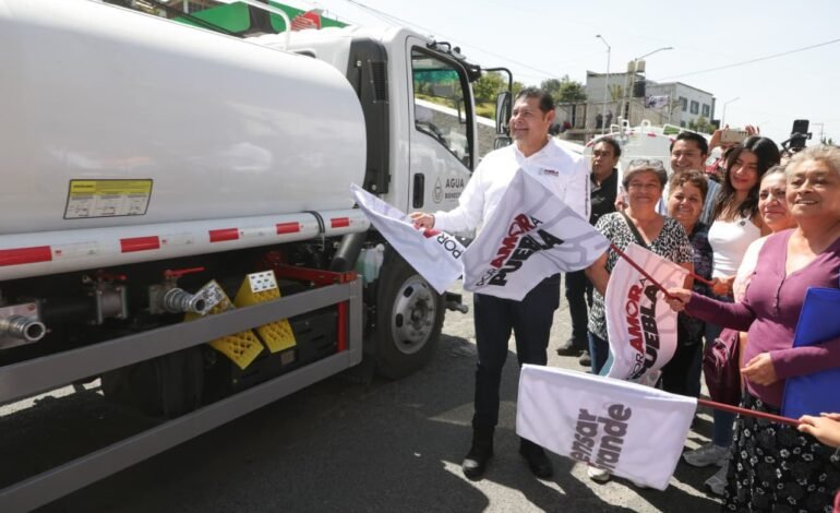 Gobierno de Puebla pone en marcha el programa “Programa Pipas del Bienestar”