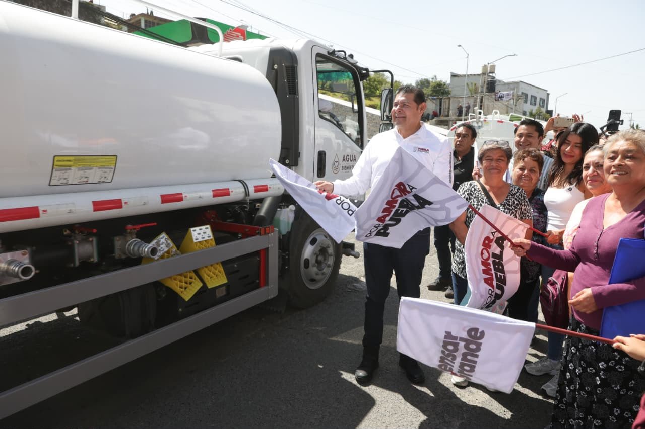 Gobierno de Puebla pone en marcha el programa “Programa Pipas del Bienestar”