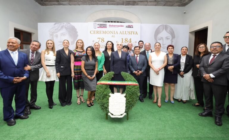 Gobierno de Puebla conmemora aniversarios luctuosos de Carmen Serdán y Leona Vicario