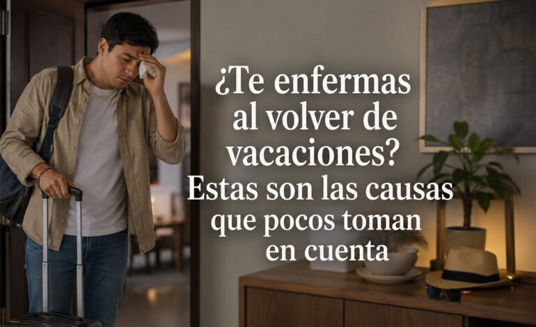 ¿Te enfermas al volver de vacaciones? Estas son las causas que pocos toman en cuenta