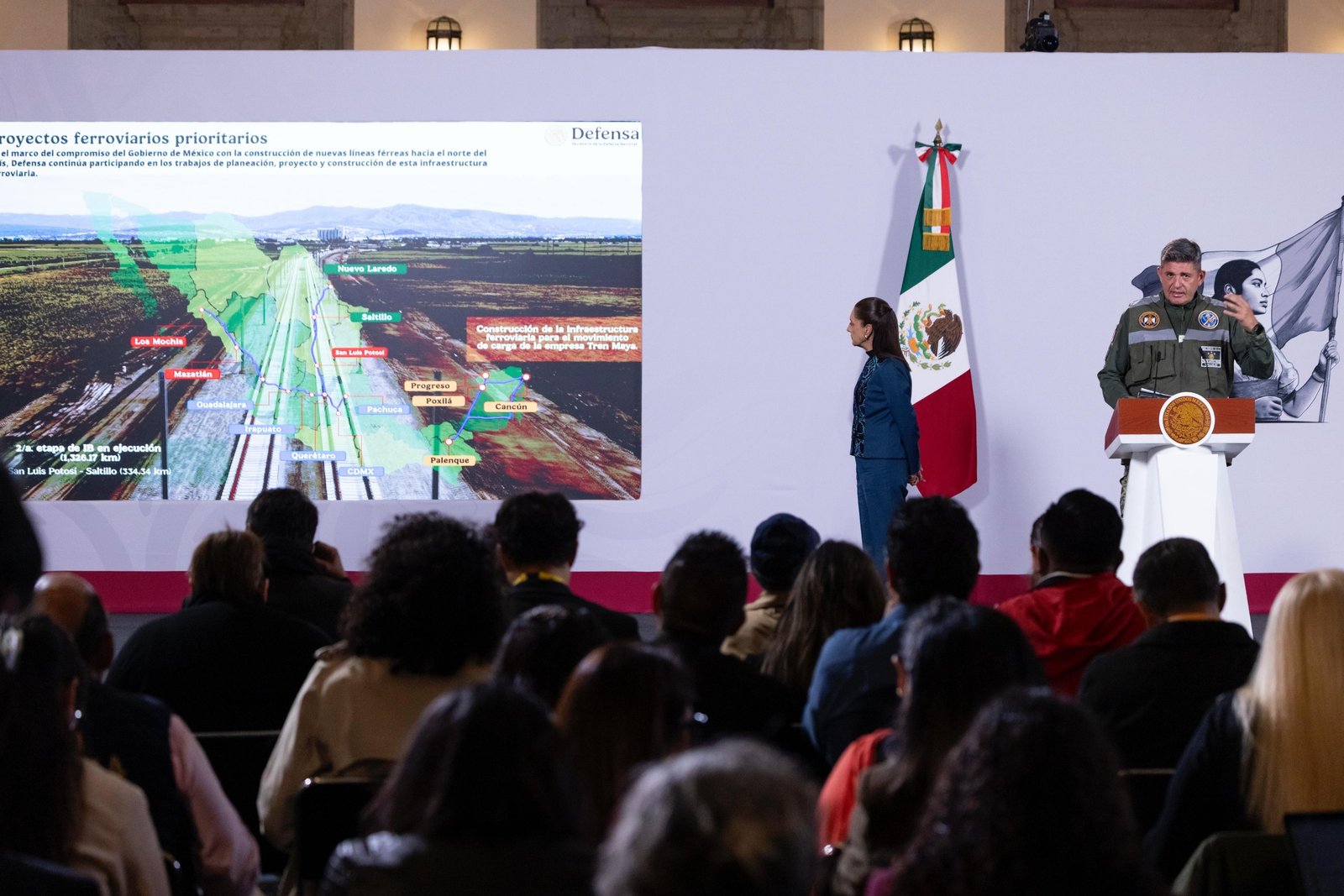 Claudia Sheinbaum reporta avances de construcción en red de trenes