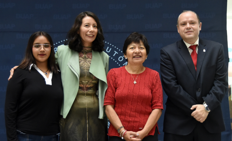 Rectora Lilia Cedillo inaugura foro sobre pueblos indígenas en la Biblioteca Central de la BUAP