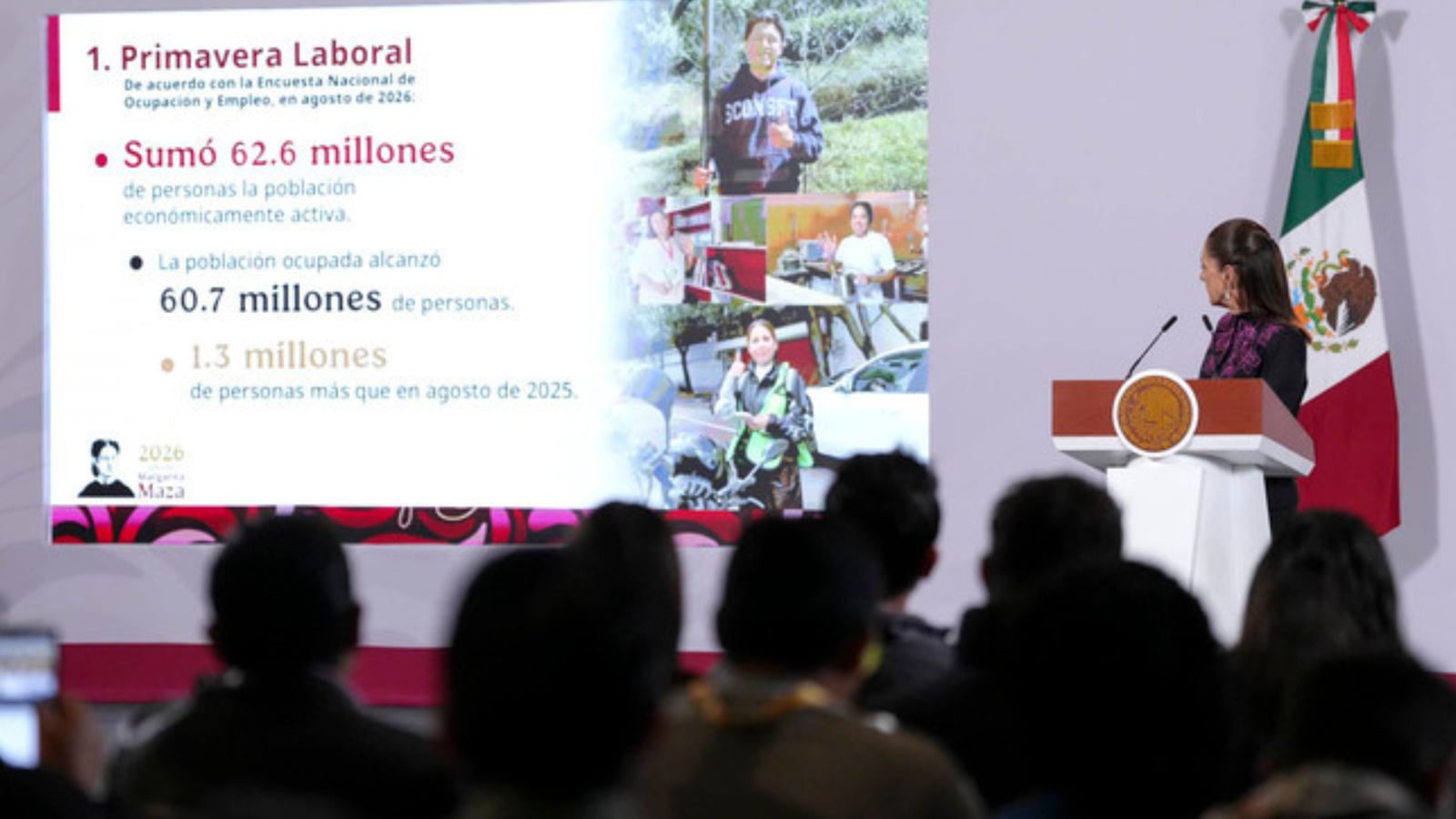 México alcanza ocupación histórica con 60.7 millones de trabajadores en agosto de 2026