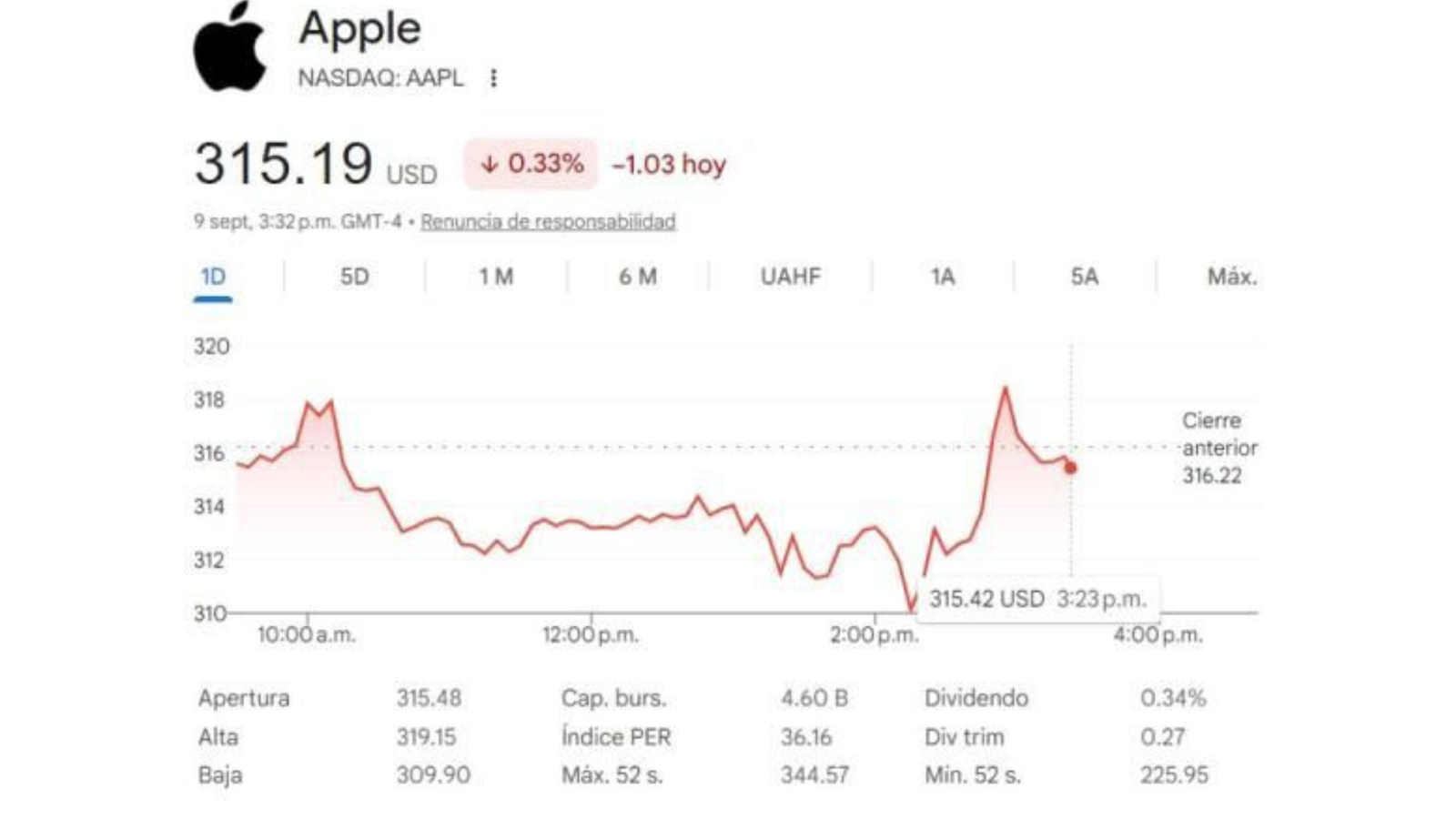 Apple cae en Bolsa tras presentar el iPhone Duo