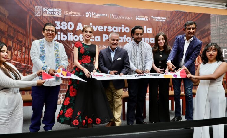 Inauguran la exposición “La memoria viva de los pueblos originarios” en el 380 aniversario de la Biblioteca Palafoxiana
