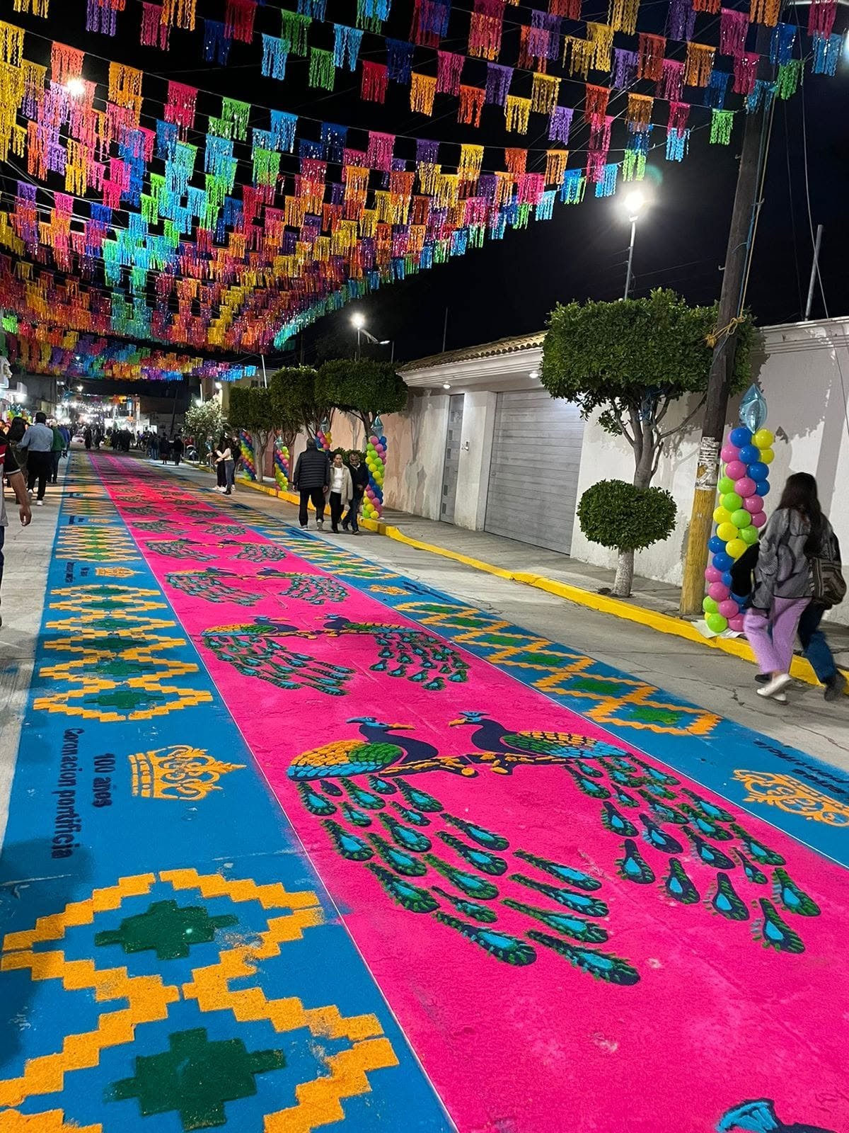 “La Noche Mágica” de Acatzingo mostrará más de 9 kilómetros de alfombras artísticas