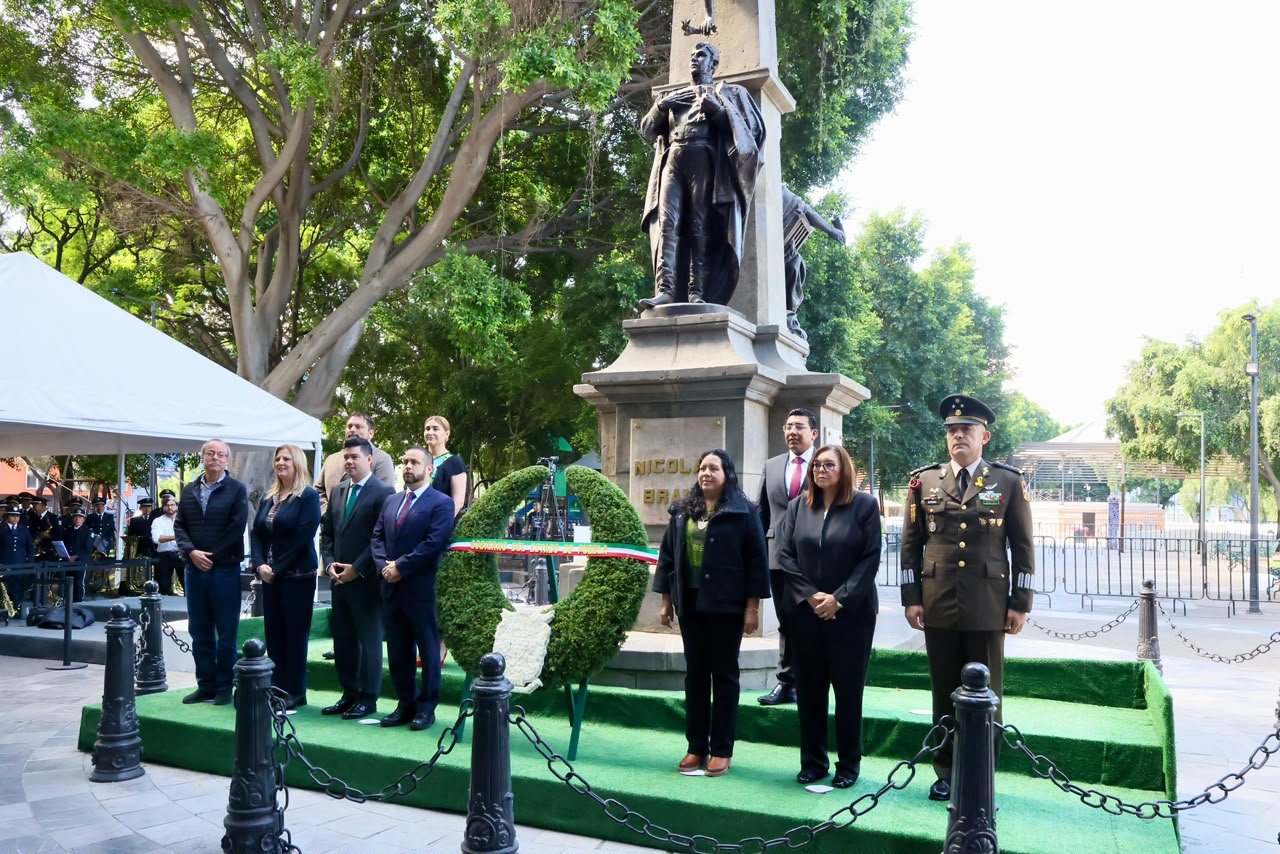 Conmemoran los tres poderes de Puebla el 240 aniversario del natalicio de Nicolás Bravo