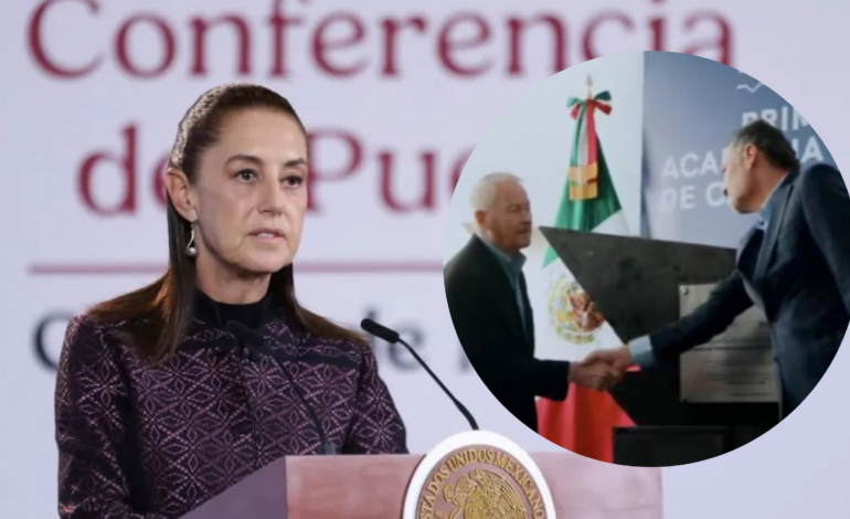 Sheinbaum cuestiona al gobernador de Queretaro y  embajador de EE. UU. por contrucción de academia policial