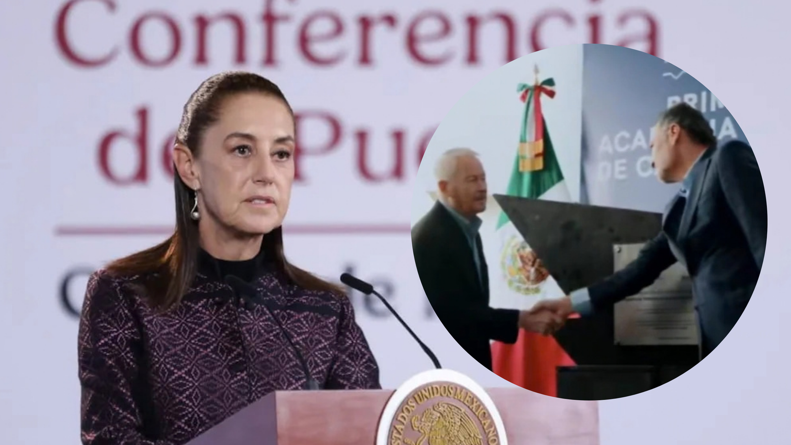 Sheinbaum cuestiona al gobernador de Queretaro y  embajador de EE. UU. por contrucción de academia policial