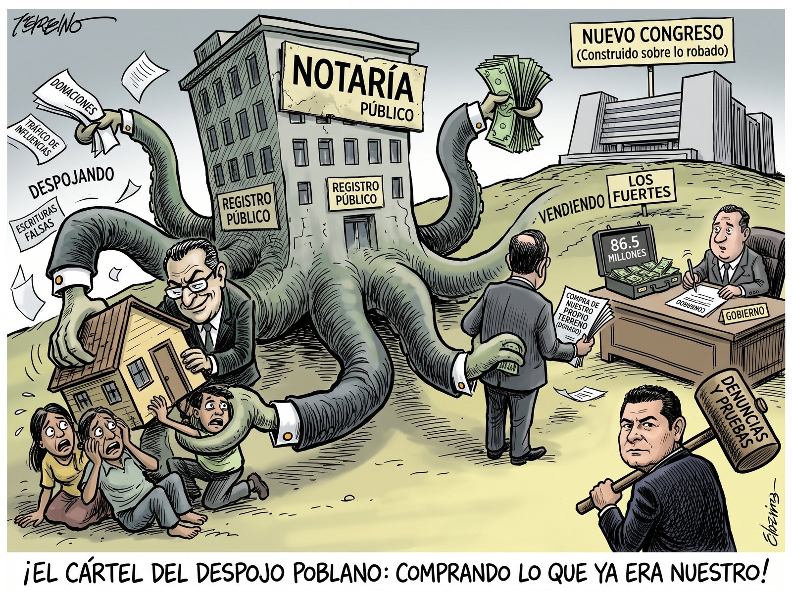El Cártel del Despojo en Puebla: la anatomía de un fraude inmobiliario al amparo del poder