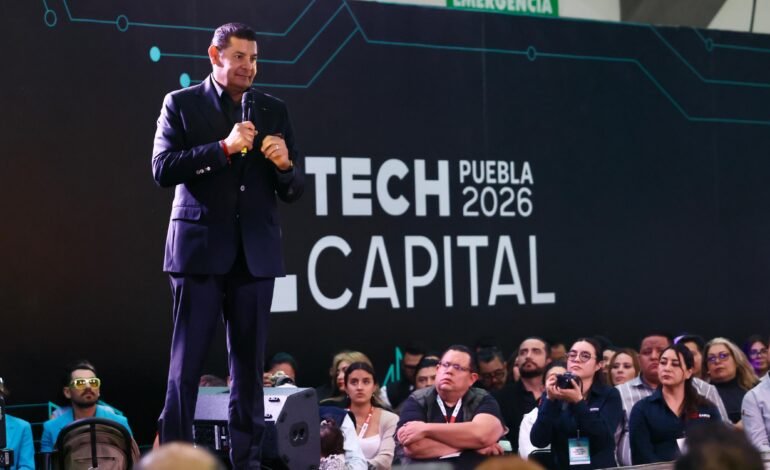 Preside Alejandro Armenta inauguración de la Tech Capital 2026 y la Feria de Industrias Creativas