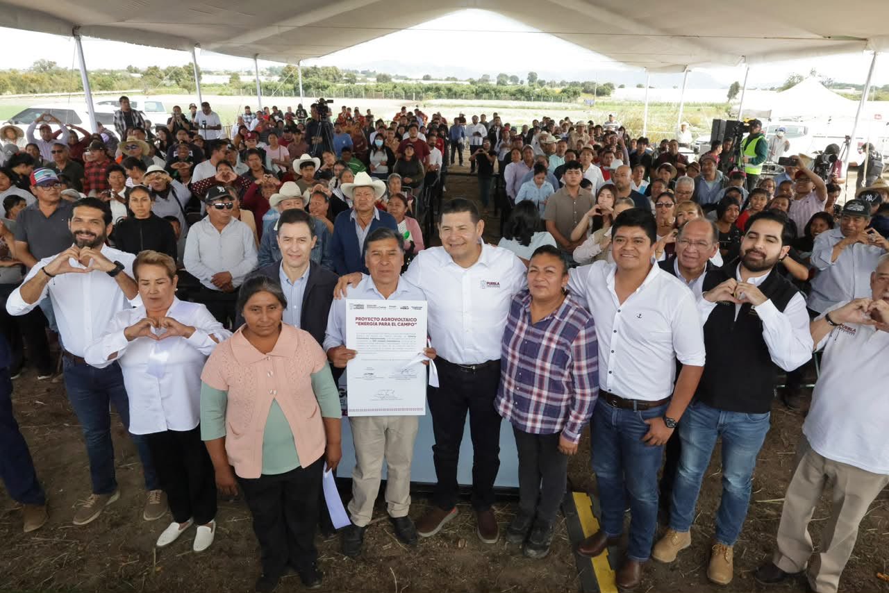 Inaugura Alejandro Armenta proyecto agrovoltaico Energía para el Campo en Tianguismanalco