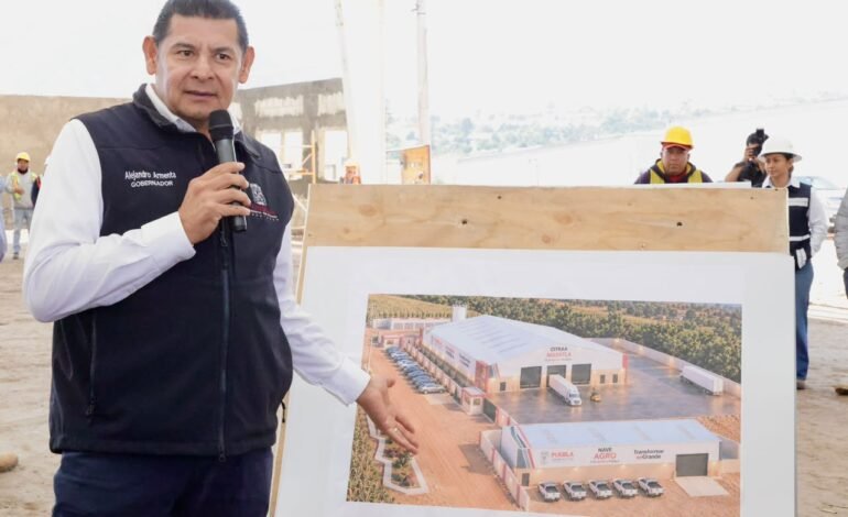 Alejandro Armenta supervisa la construcción del CITRAA Puebla Cinco de Mayo