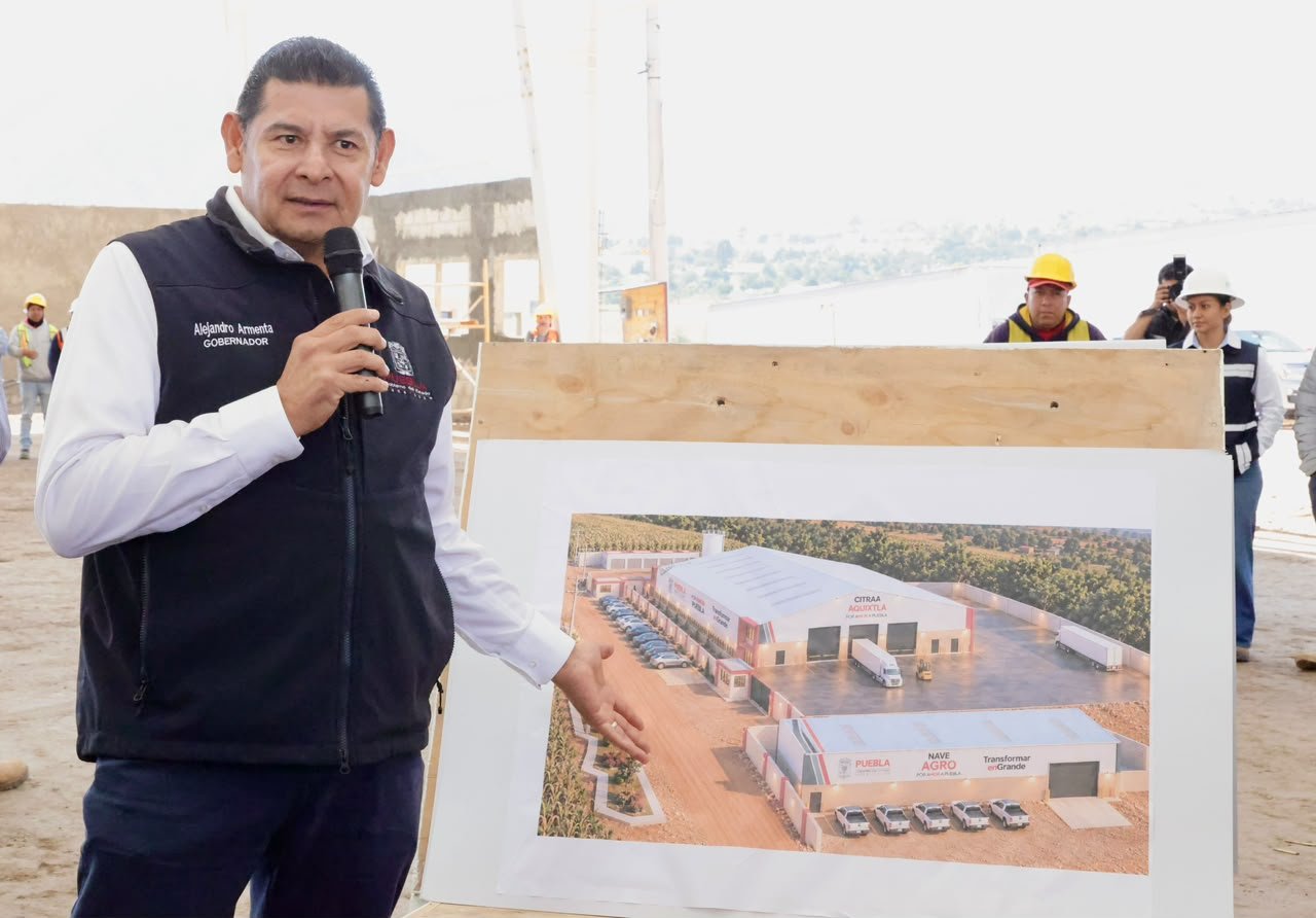 Alejandro Armenta supervisa la construcción del CITRAA Puebla Cinco de Mayo