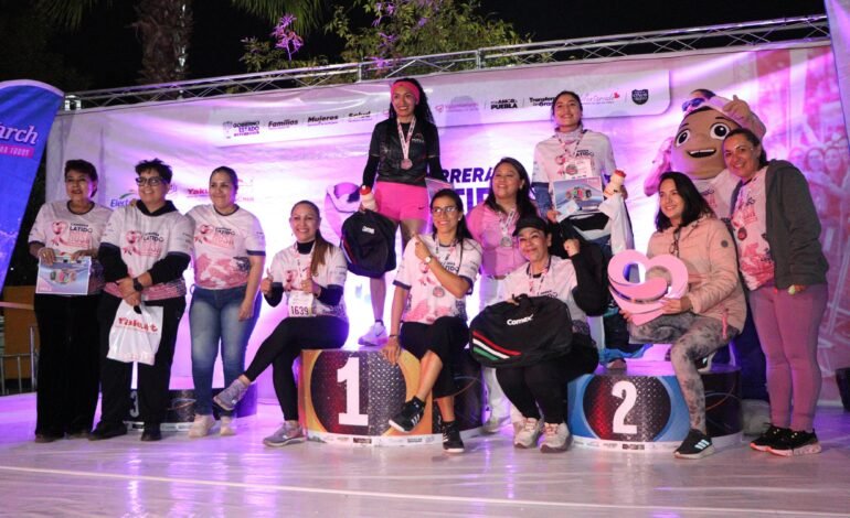 Más de 2 mil poblanos corren en el Parque del Arte por la prevención del cáncer de mama